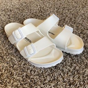 White Rubber Birkenstock’s